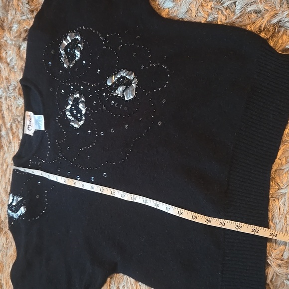 VINTAGE Marella knit sweater with sequins and applique - Picture 9 of 13